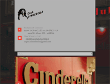 Tablet Screenshot of nightclubcinderella.nl